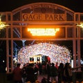 Nght view of Rotary skating trail, Gage Park entrance