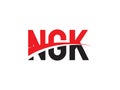 NGK Letter Initial Logo Design Vector Illustration Royalty Free Stock Photo