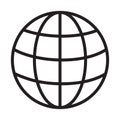 Globe, internet, earth, world fully editable vector icon