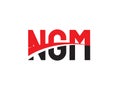 NGM Letter Initial Logo Design Vector Illustration Royalty Free Stock Photo