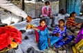 A NGO worker give food to the labor in sirsa Haryana during the lockdown india