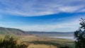 Ngorongoro crater national park viewpoint panorama Africa Tanzania 2022 Royalty Free Stock Photo