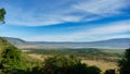 Ngorongoro crater national park viewpoint panorama Africa Tanzania Royalty Free Stock Photo