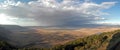 Ngorongoro crater - panoramic view Royalty Free Stock Photo