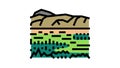 ngorongoro reserve color icon animation