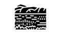 ngorongoro reserve glyph icon animation