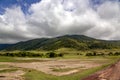 Ngorongoro valley with mountains in the background