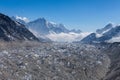 Ngozumpa glacier in Sagarmatha National Park.