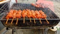 Grilled pork on the stove Royalty Free Stock Photo