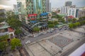 Nguyen Hue Walking Street in downtown district of Ho Chi Minh City, Vietnam