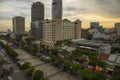 Nguyen Hue Walking Street in downtown district of Ho Chi Minh City, Vietnam Royalty Free Stock Photo