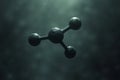 NH3 tetraatomic molecule - ammonia Royalty Free Stock Photo