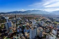 Nha Trang city panorama with mountains Vietnam Royalty Free Stock Photo