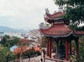 Nha Trang, Vietnam-August, 2018: View of the city and pagoda. Vietnam. Royalty Free Stock Photo