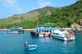 Nha Trang, Vietnam, January, 22, 2015. Boats in Nha Trang Bay