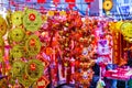 Nha Trang, Vietnam - 13 January 2023 many decorations as symbol of wealth in the market for Tet Lunar New Year Royalty Free Stock Photo