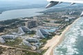 Nha Trang, Vietnam, 24 January 2024: VietJet Wing Soaring: Aerial Perspectives from Plane Window