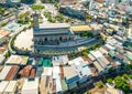 Aerial view Stone cathedral in Nha Trang city, Vietnam