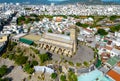 Aerial view Stone cathedral in Nha Trang city, Vietnam