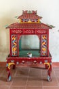 Empty cage at Dinh Phu Vinh community center in Nha Trang, Vietnam