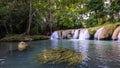 Nhan sawan waterfall with seaweed