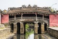 Nhat Ban bridge, Japanese covered bridge in Hoi An ancient town. Hoi An is UNESCO site Royalty Free Stock Photo