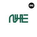 NHE Logo Letter Monogram Design Royalty Free Stock Photo