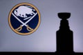 NHL Hockey Concept photo. silhouette of Stanley Cup Royalty Free Stock Photo