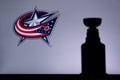 NHL Hockey Concept photo. silhouette of Stanley Cup Royalty Free Stock Photo