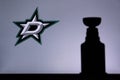 NHL Hockey Concept photo. silhouette of Stanley Cup Royalty Free Stock Photo