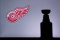 NHL Hockey Concept photo. silhouette of Stanley Cup Royalty Free Stock Photo