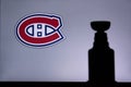 NHL Hockey Concept photo. silhouette of Stanley Cup Royalty Free Stock Photo