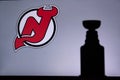 NHL Hockey Concept photo. silhouette of Stanley Cup Royalty Free Stock Photo