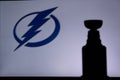 NHL Hockey Concept photo. silhouette of Stanley Cup Royalty Free Stock Photo