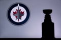 NHL Hockey Concept photo. silhouette of Stanley Cup Royalty Free Stock Photo