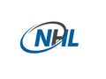 NHL letter creative modern elegant logo design Royalty Free Stock Photo