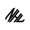 NHL letter logo creative design with vector graphic, NHL