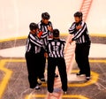 NHL Referees and Linesmen (Center Ice) Royalty Free Stock Photo