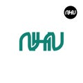 NHN Logo Letter Monogram Design Royalty Free Stock Photo