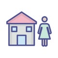 Homeowner Isolated Vector icon which can easily modify or edit