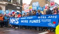 The NHS In Crisis demonstration, through central London, in protest of underfunding and privatisation in the NHS.