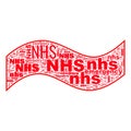 NHS Emergency Text Header Background Illustration