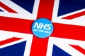 NHS Not For Sale Royalty Free Stock Photo