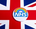NHS Rainbow Symbol and the UK Flag