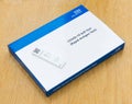NHS Test and Trace Covid-19 Self kit box. UK Royalty Free Stock Photo