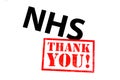 NHS Thank You Royalty Free Stock Photo