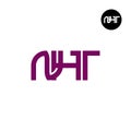 NHT Logo Letter Monogram Design Royalty Free Stock Photo