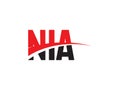 NIA Letter Initial Logo Design Vector Illustration