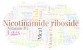 Niacinamide riboside word cloud.