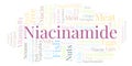 Niacinamide word cloud.